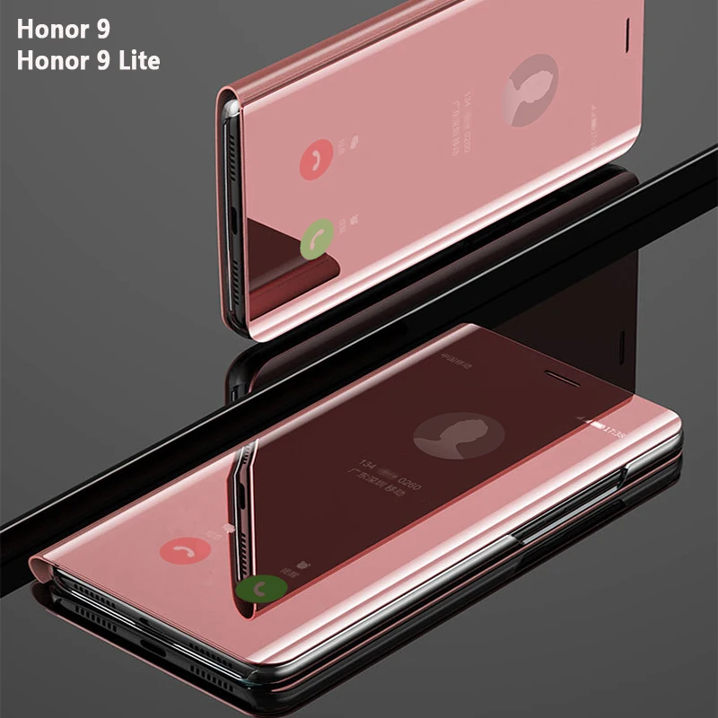 Флип-чехол для смартфона с зеркальным покрытием чехол HuaWei Honor 9 Lite Honor9 кожаные