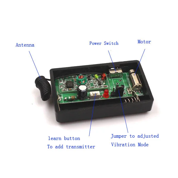 Sleeplion DC 1,5 V вибрационные напоминания беспроводной пульт дистанционного управления напоминания вибратор RF сигнализация