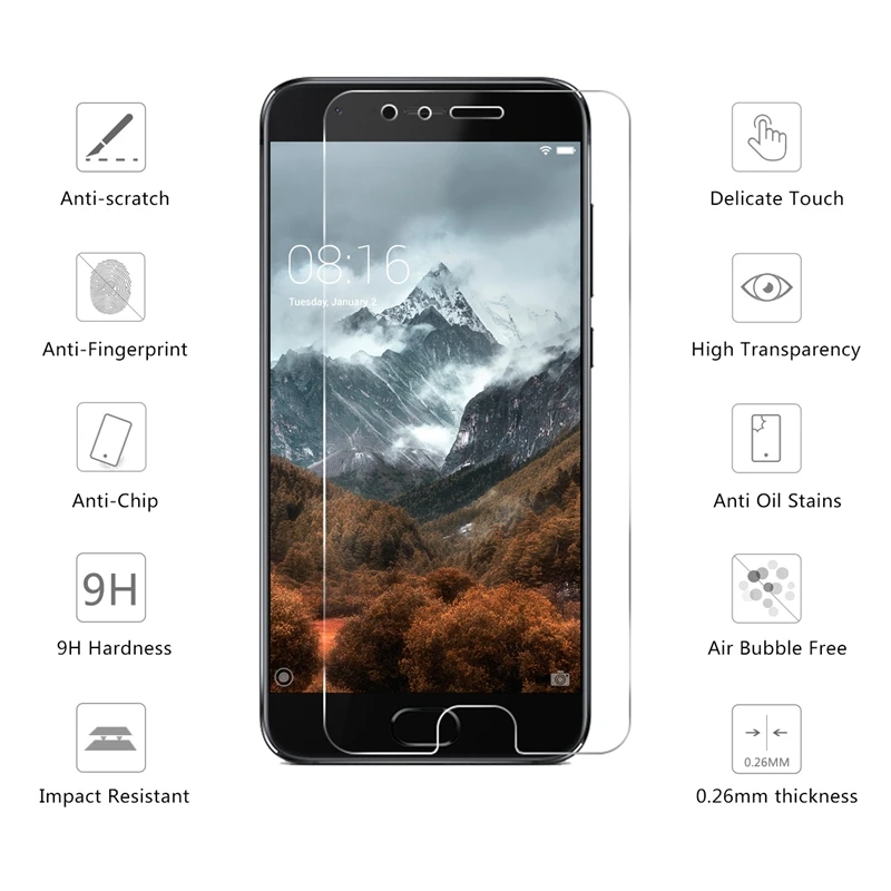 RUIPHONE 2.5D 0 26 мм 9H Премиум Закаленное стекло для Xiaomi Mi Note 3 Note3 5 дюймов защитная