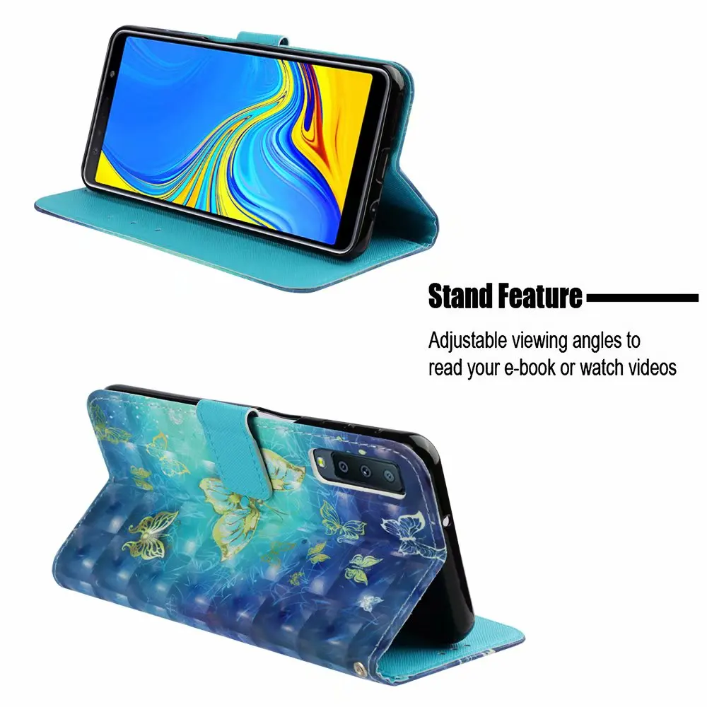 A7 бумажник Футляр для телефона с магнитом кожаный чехол для Samsung Galaxy A7 SM-A750GN/DS A750FN чехол Funda A730x