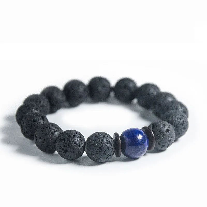Падение доставка бисером Браслеты натуральный вулканический камень Лазурит