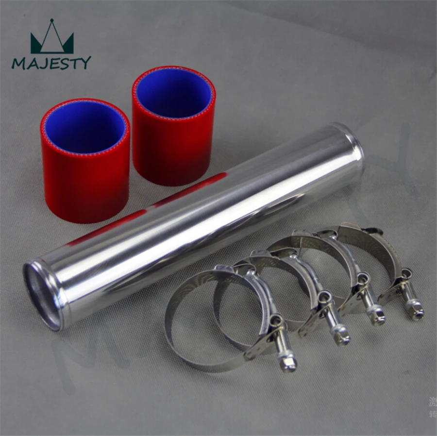 57 мм 2 25 &quotдюймовый Алюминиевый турбо интеркулер труба трубопровод + силиконовый