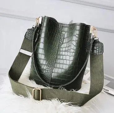 Зеленый Модный пэчворк Crossbody сумка для Для женщин сумки на плечо классический сплошной Цвет Для женщин Роскошные Сумки из искусственной кожи Сумка F425 - Цвет: Зеленый