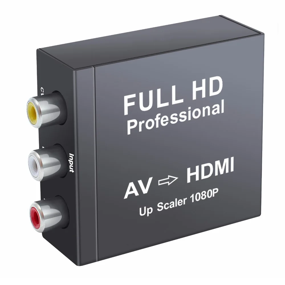 Преобразователь AV-HDMI RCA Composite CVBS видео аудио адаптер AV2HDMI с поддержкой 720P/1080p в