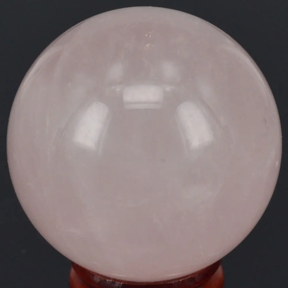 

Natural Stone (2") Rose Quartz Sphere Globe Ball Chakra Crystal Reiki Healing Carved Decorative Crafts Minerals