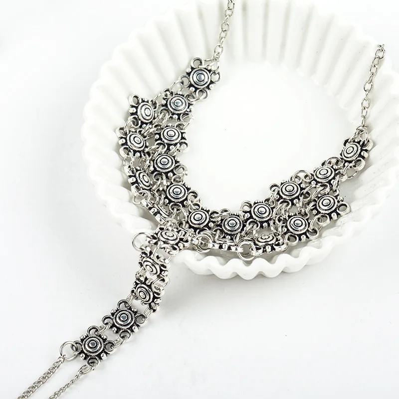 Женский браслет на щиколотке с цепочкой Пляжные сандалии имитацией жемчуга