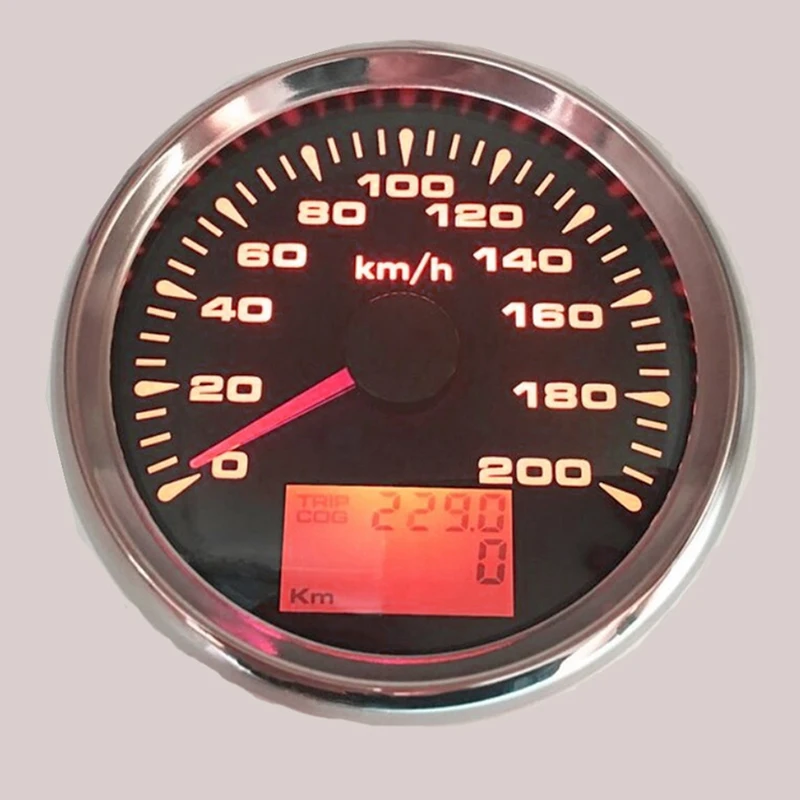 3-3/" Морской gps измеритель скорости лодка измеритель скорости Подходит для audi a3 Автомобиль Мотоцикл с датчиком скорости 85 мм 7 цветов подсветка