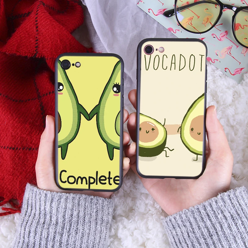 Чехол для телефона авокадо iphone7 8 Plus свежий летний роскошный мягкий силиконовый