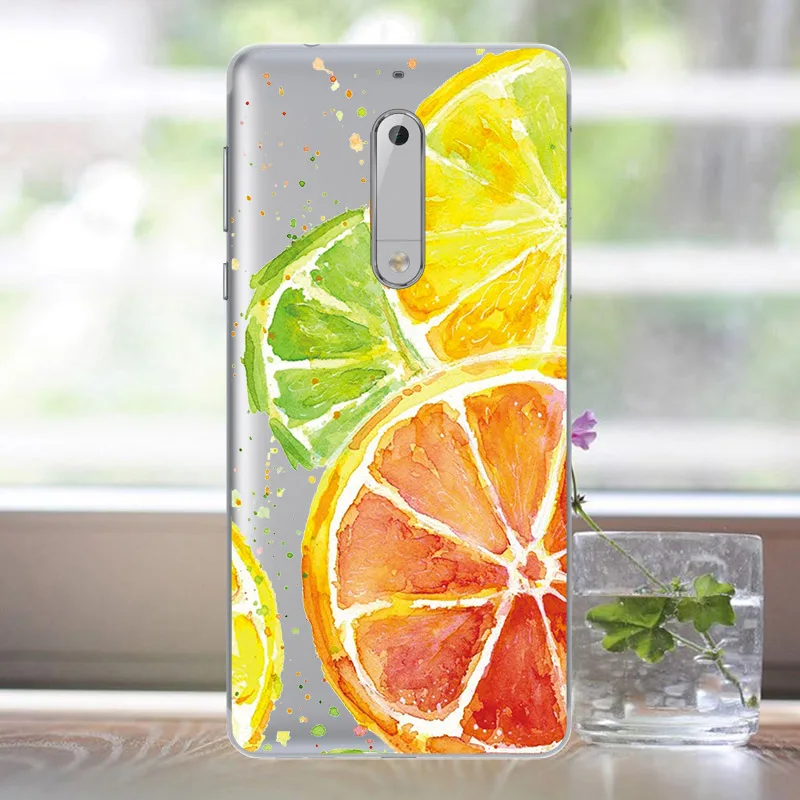 Для Nokia 5 Case 2017 мягкие из термополиуретана с принтом чехол для телефона Cover