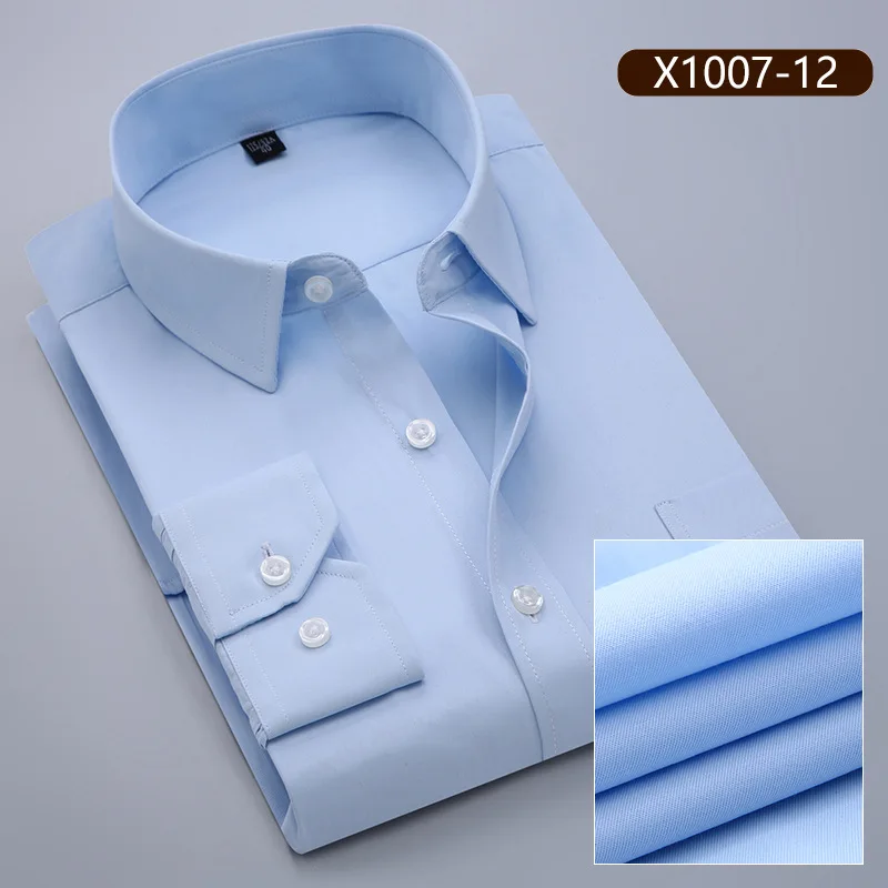 10XL рубашки мужские с длинным рукавом Повседневная Весенняя хлопковая деловая