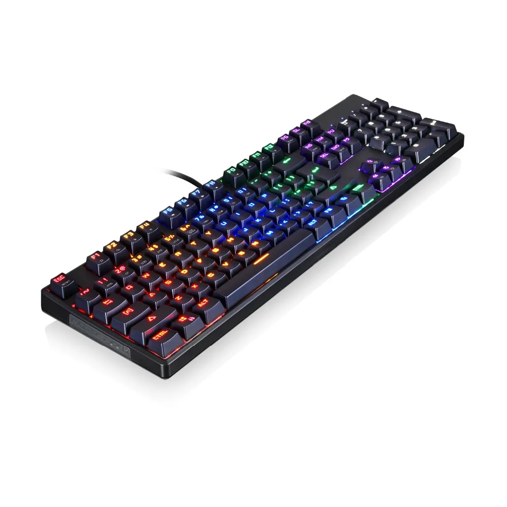 Новый Motospeed CK96 Игры Механическая клавиатура RGB Подсветка 104 ключей USB 2 0 anti-ореолы
