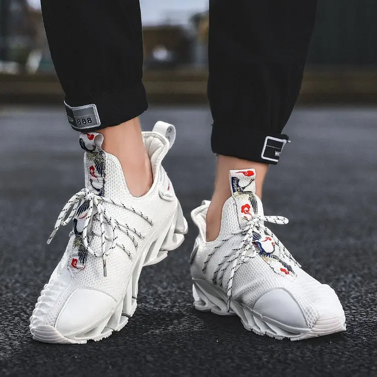 2019 Fashion High Top chunky Sneakers embroidery Hip Hop Street fly weave sneaker trainer tenis masculino Cool Shoes | Обувь