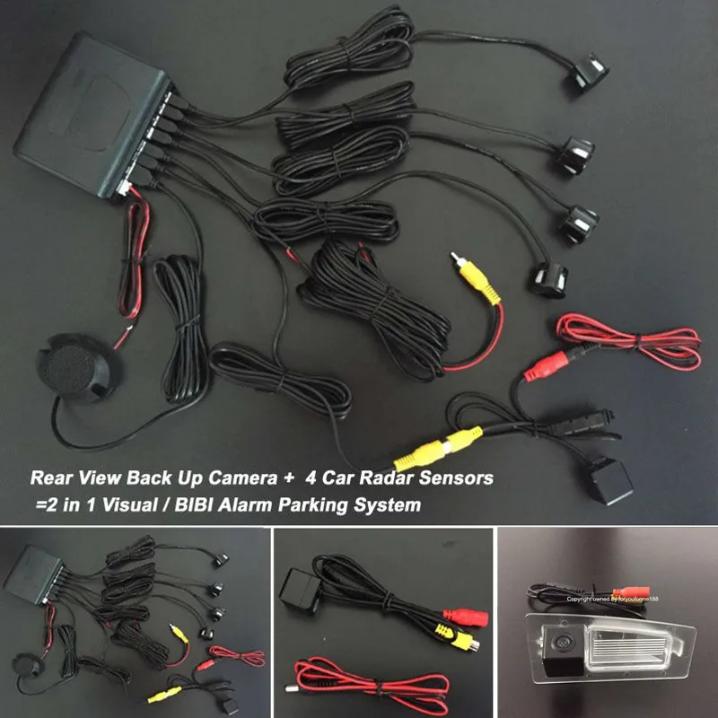 Автомобильный зуммер комплект датчиков парковки 4 датчика звуковой Индикатор