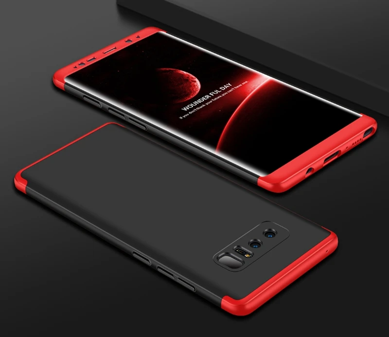 Для Samsung S8 Note 8 роскошный 3 в 1 360 полная защита ультра тонкий чехол для телефона Galaxy