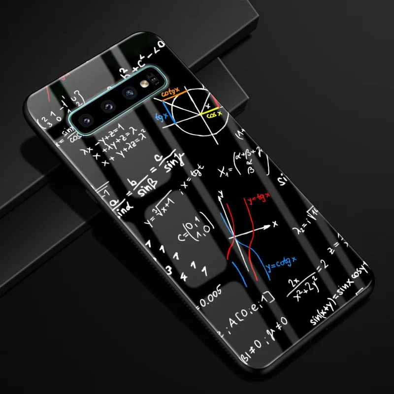 For Samsung Galaxy S10 Plus Case Tempered Glass Print Cover Back S10e plus Coque Shell S10+ S 10 | Мобильные телефоны и