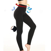 ningmi women slimming legging high waist trainer modeling body shaper elastic tight slim leg tummy control panties trouser black
