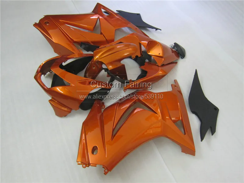 Инъекции формованный обтекатель комплект для Kawasaki ninja 250r 2008- ABS Обтекатели EX250 08 09, 10, 11, 12, 13, 14 лет, черного и золотого цвета, комплекты BL16