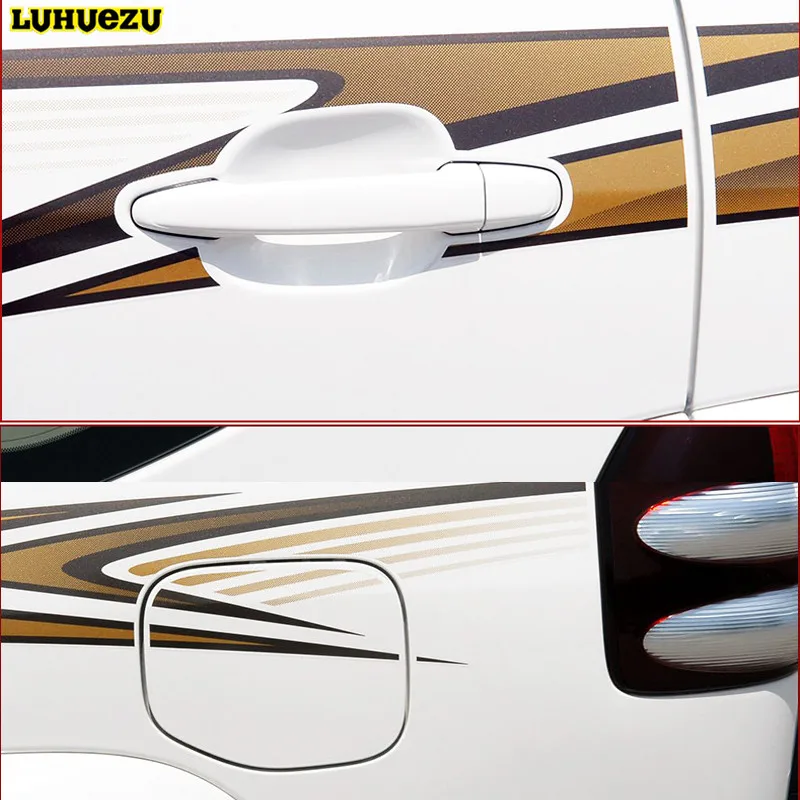 Наклейка на корпус автомобиля Luhuezu OEM стикер дверь для Toyota Land Cruiser Prado LC120 2003 2009