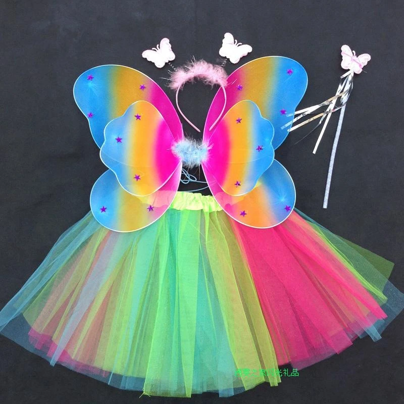 4 шт./комплект детская юбка пачка с крыльями бабочки и ангела|costume nun|costume threecostumes