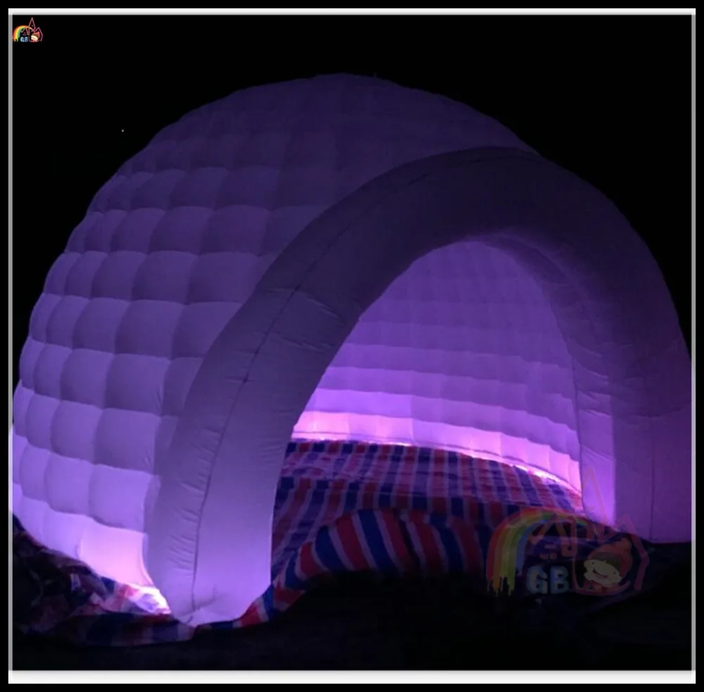 Новый Продукт Надувные Круглой Формы Photo Booth Светодиодные Иглу Шатровым Куполом