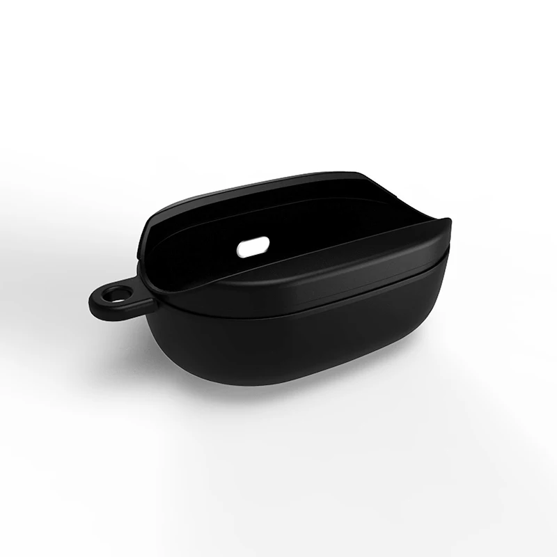 black Чехол для переноски Xiaomi mi Red mi Airdots Youth силиконовый чехол на Xio mi Air dots Молодежные наушники защитный ковер с кольцом - Цвет: black
