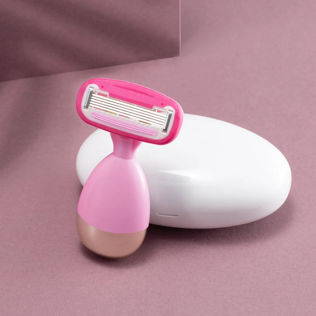 Новинка, Xiaomi Mijia Youpin zhibay lady razor DL2, розовая ручная бритва, Мини Компактный пятислойный нож, магнитно разобранное