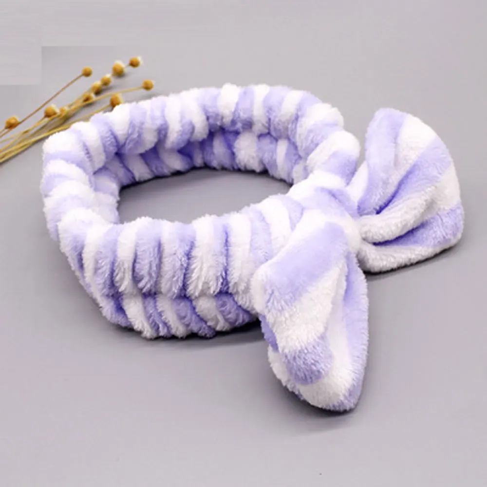 18 Коралловый флис Hairbow крест повязка для мытья лица макияж леди банная маска плотная повязка на голову эластичные мягкие аксессуары для волос в виде тюрбана - Цвет: 18
