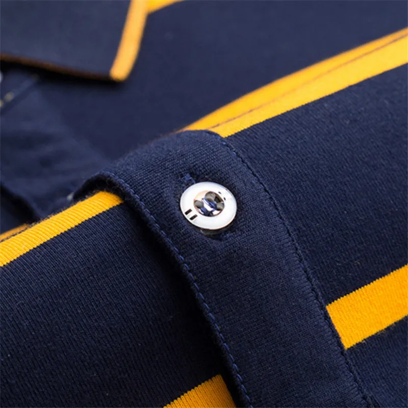 

Polo Shirt Men New Style Long-sleeved Polos Shirts Homme Hight Quality Brand Printed Stripes Male Casual Polo Camisa Tops