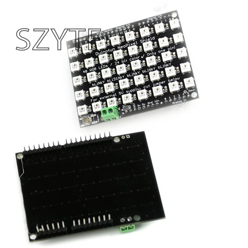 40 бит RGB светодиодный WS2812 пикселей матричный щит FZ1596 | Электронные компоненты и
