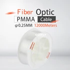 12000 мрулон оптического волокна высокого качества 0,25 мм PMMA пластиковый конец светящийся волоконно-оптический кабель для украшения потолочного освещения
