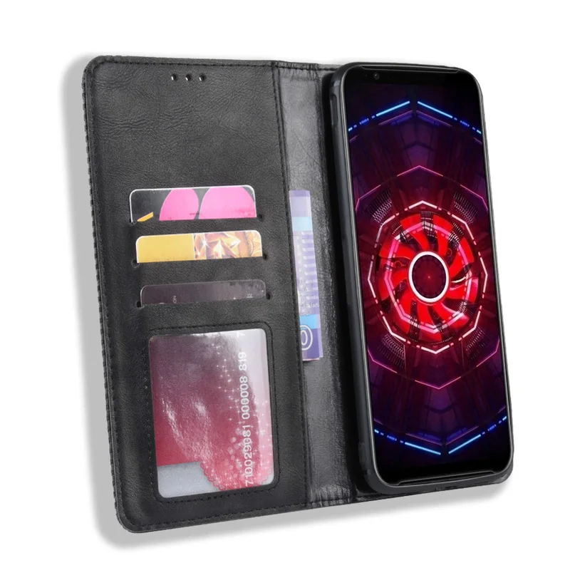 Чехол-книжка для zte Nubia Red Magic 3 3 S, винтажный тонкий кожаный чехол-книжка с магнитной застежкой и подставкой для карт, мягкий чехол, роскошные чехлы для телефонов