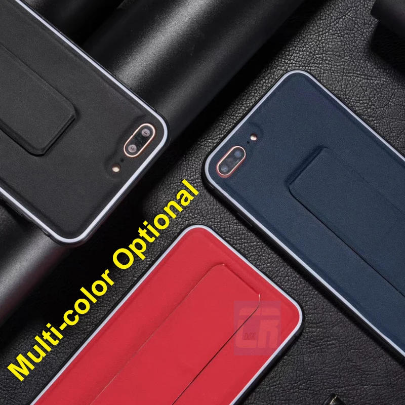 Роскошный кожаный браслет-держатель чехол для iPhone X 7 8 6 S Plus силиконовый мягкий