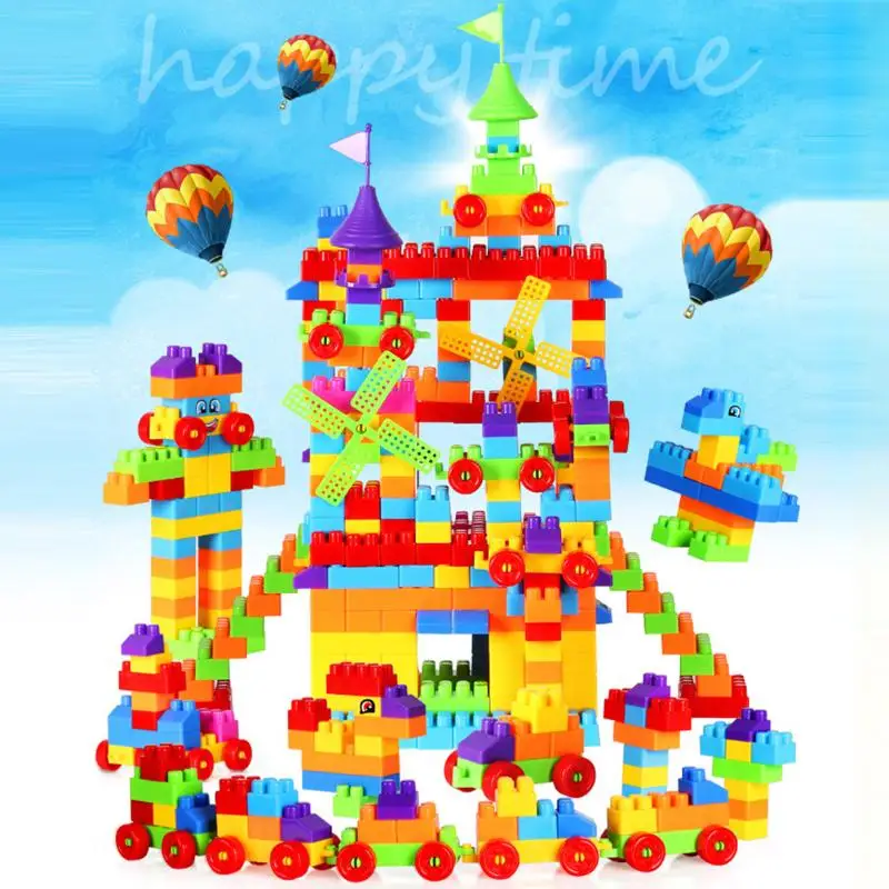 110 шт. Детские модели строительные кирпичные игрушки наборы кубики мозга