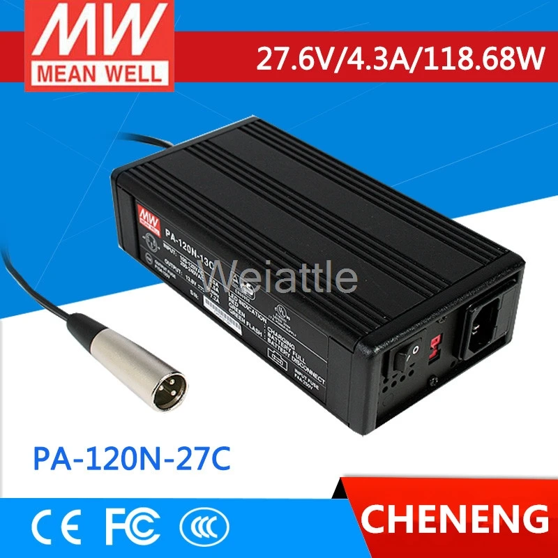 MEAN WELL оригинальный PA-120N-27C 27 6 в 4.3A meanwell PA-120N 118 68 Вт источник питания или зарядное