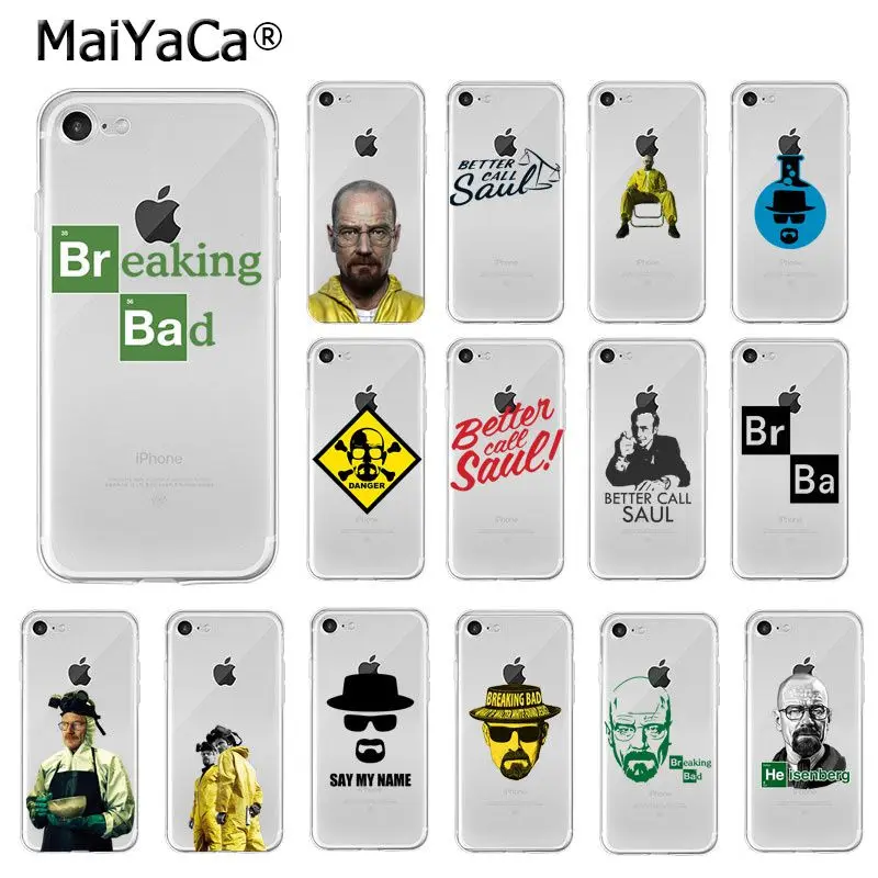 Мягкий ТПУ чехол MaiYaCa Breaking Bad для iPhone 6S 6plus 7 7plus 8 8Plus X Xs MAX 5 5S XR|Чехлы-накладки| |
