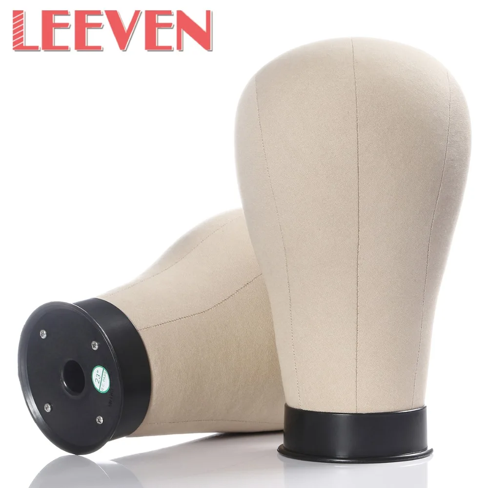 Leeven 21-24 дюймов косметологический манекен блок Брезентовая головка для париков пробковый брезентовый блок манекен Болванка под парик со столом Зажимная стойка