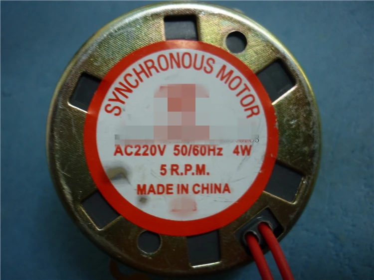 TYD49 CW/CCW Круглый коготь-полюс с постоянным магнитом синхронный двигатель 49TYD 220 В 5 об/мин 15 об/мин 30 об/мин 33 об/мин напольные вентиляторы Bobble Head