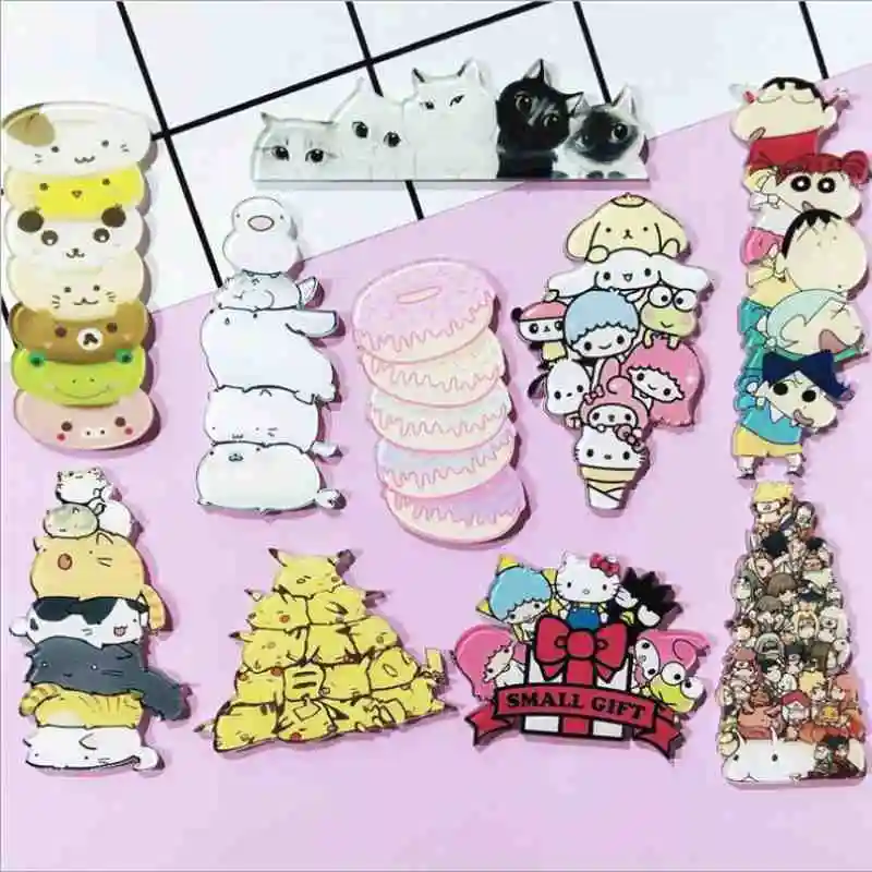 1 шт. значки мультипликационных собак Kawaii Harajuku акриловые булавки рюкзак с нашивками значки мягкие броши на одежду сумки обувь шляпа подарок для детей