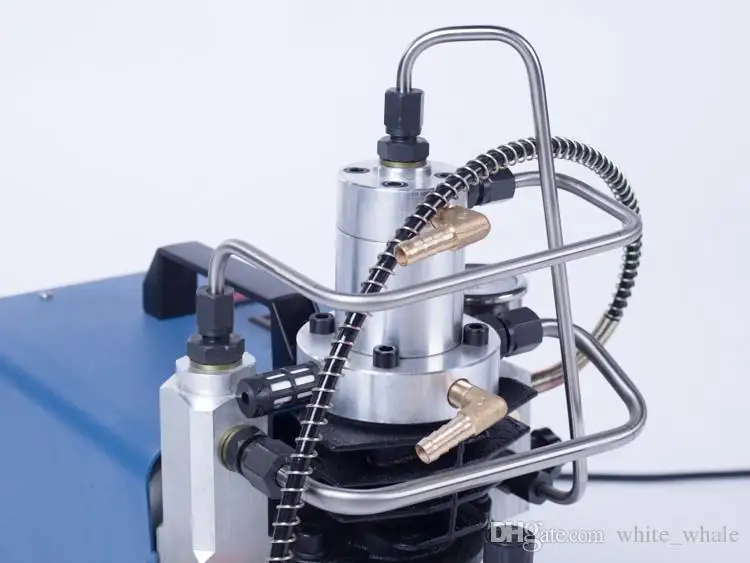 Регулируемый авто-стоп 4500PSI 300 бар 220 В Электрический воздушный компрессор высокого давления с водяным охлаждением