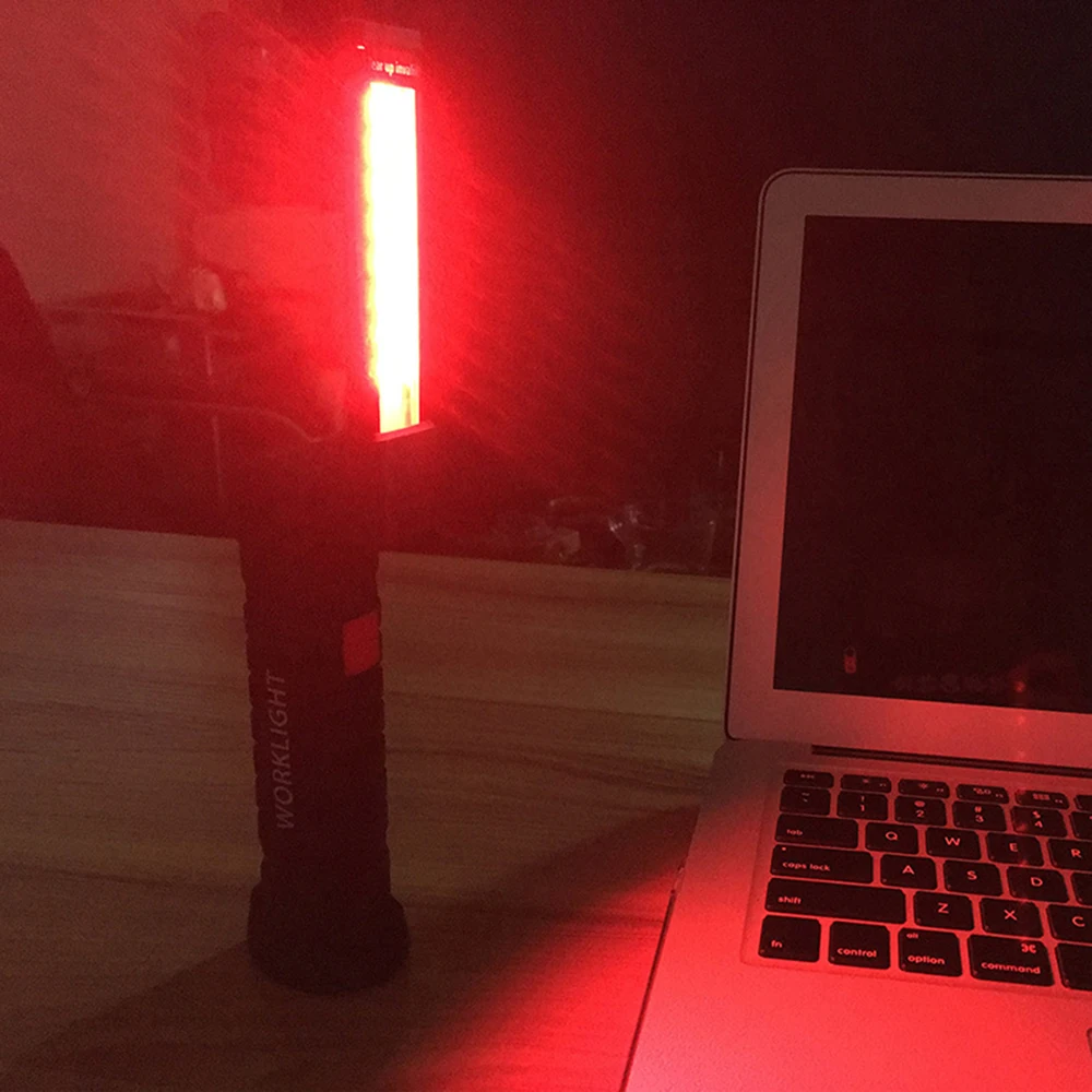 Портативный 5 режимов COB фонарик USB Перезаряжаемый светодиодный рабочий свет Магнитный COB Lanterna подвесной крюк лампа для кемпинга на открытом воздухе