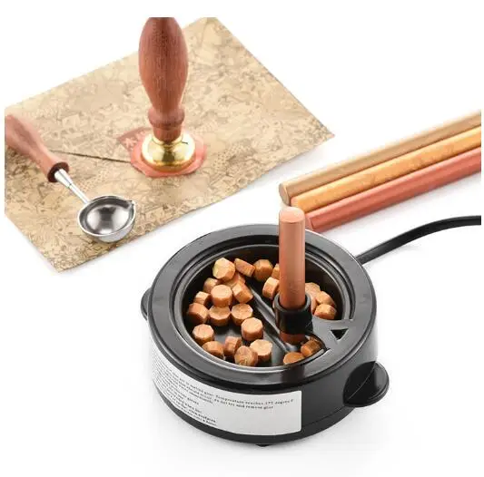 Mini glue Pot Fire Wax Warmer Melts Electric Heater Wax bar Sticks Beads Melting seal Glue Furnace Tool Stove For Wax Seal Stamp