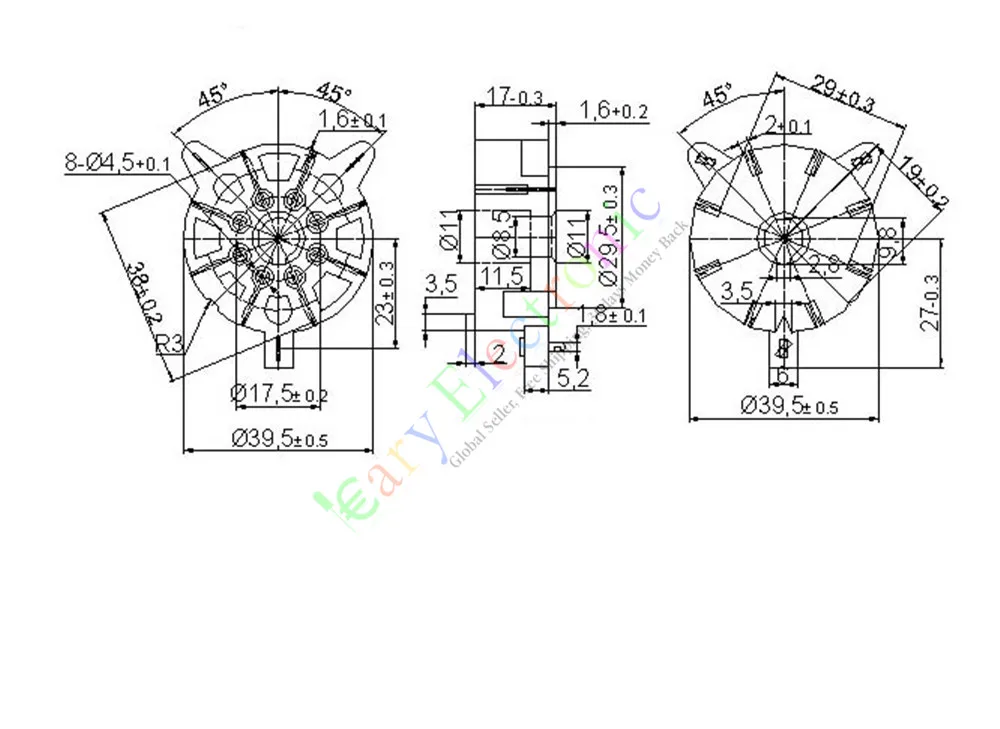 Оптом и в розницу 20 шт 8pin керамический гнезда вакуумных трубок HIFI аудио усилитель