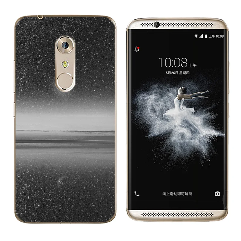 for ZTE Axon 7 A2017 Cases Soft Silicone Const Printing 5.5 inch Back Clear Cover Ultra Thin TPU Phone Case |