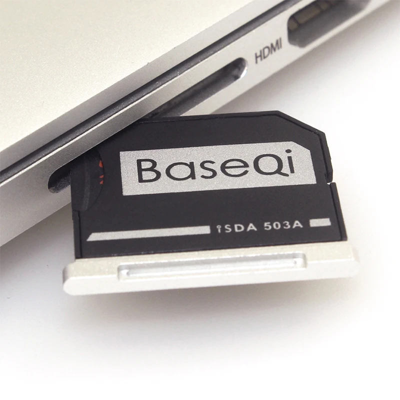 Оригинальный алюминиевый адаптер для Micro SD /TF карт BaseQi NinjaDrive Macbook Pro Retina 13/15 дюймов