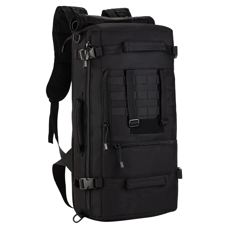 Tactical Military MOLLE Assault Pack 3 Way Modular Attachments 50L Large Waterproof Bag Rucksack Outdoor Camping Gear 088 | Спорт и