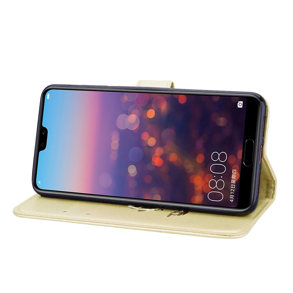Чехол для телефона для huawei Y3 Y5 II Y6 Y7 Y9 Prime Pro из искусственной кожи Встроенная задняя Чехлы, сумки