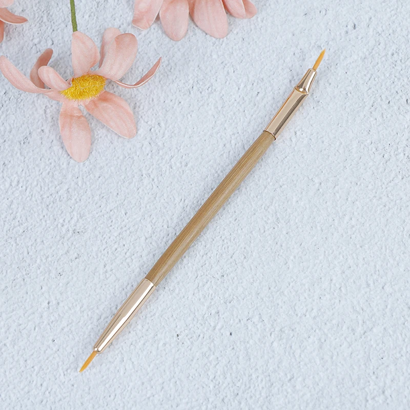 Профессиональная двухголовая тонкая кисть для подводки глаз Подводка губ изгиб