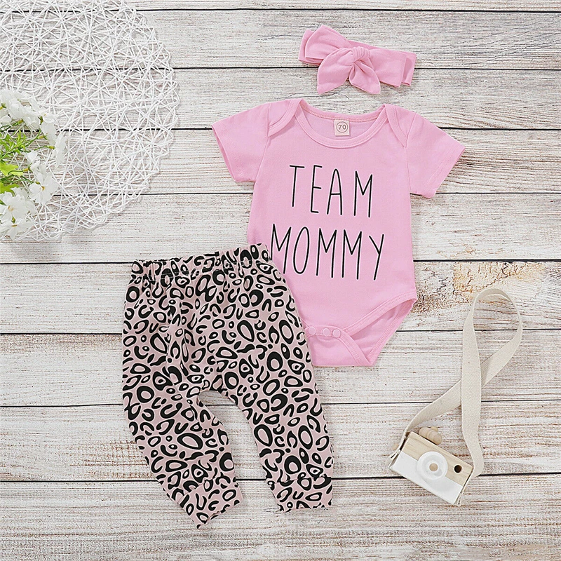 Одежда для новорожденных девочек одежда с леопардовым принтом топы комбинезон