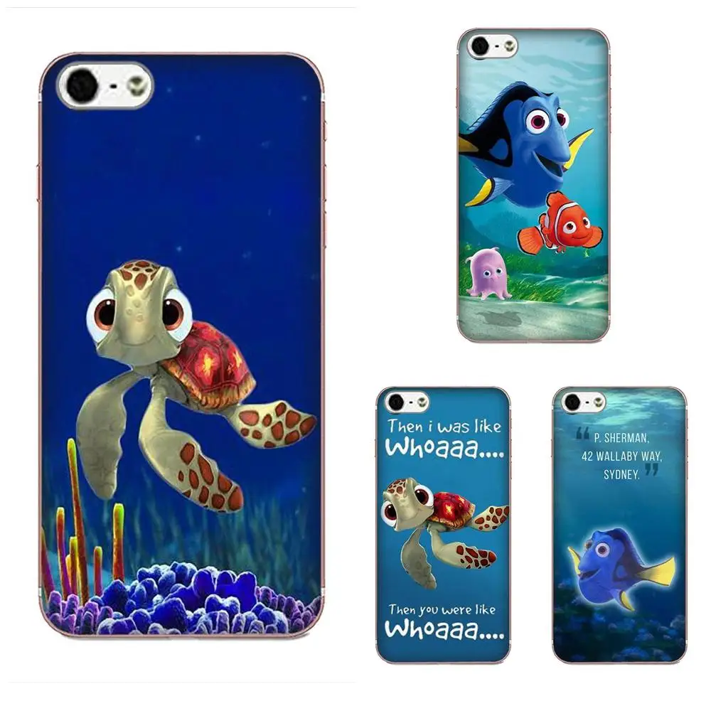 Красочный стиль Дори в поисках Немо для Apple iPhone 4 4S 5 5C 5S SE 6 6S 7 8 Plus X XS Max