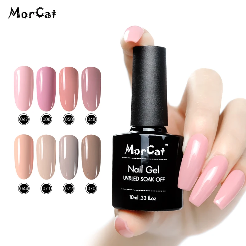 

УФ-Гель-лак для ногтей MorCat телесного и розового цвета, УФ-Гель-лак, удаляемый замачиванием, Гель-лак для дизайна ногтей, лак, Полупостоянный У...
